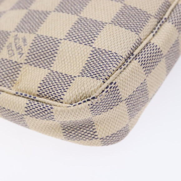 LOUIS VUITTON Damier Azur Pochette Accessoires Pouch N51986 LV Auth 138756