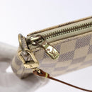 LOUIS VUITTON Damier Azur Pochette Accessoires Pouch N51986 LV Auth 138756-9