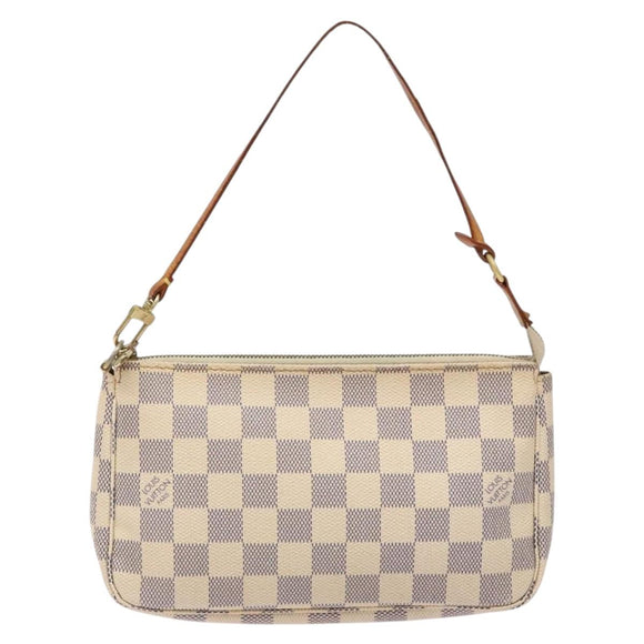 LOUIS VUITTON Damier Azur Pochette Accessoires Pouch N51986 LV Auth 138756