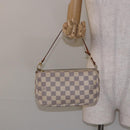 LOUIS VUITTON Damier Azur Pochette Accessoires Pouch N51986 LV Auth 138756-22