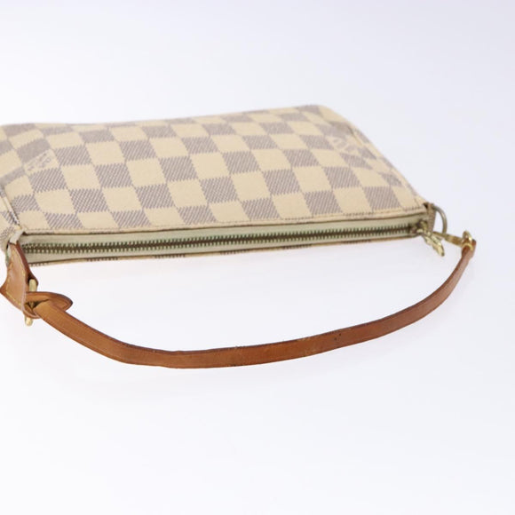 LOUIS VUITTON Damier Azur Pochette Accessoires Pouch N51986 LV Auth 138756