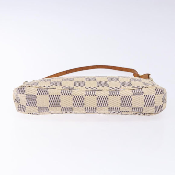 LOUIS VUITTON Damier Azur Pochette Accessoires Pouch N51986 LV Auth 138756