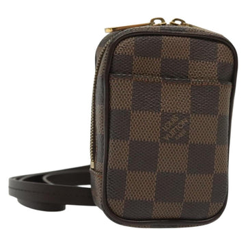 LOUIS VUITTON Damier Ebene Etui Okapi PM Pouch N61738 LV Auth 138757