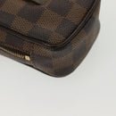LOUIS VUITTON Damier Ebene Etui Okapi PM Pouch N61738 LV Auth 138757-16