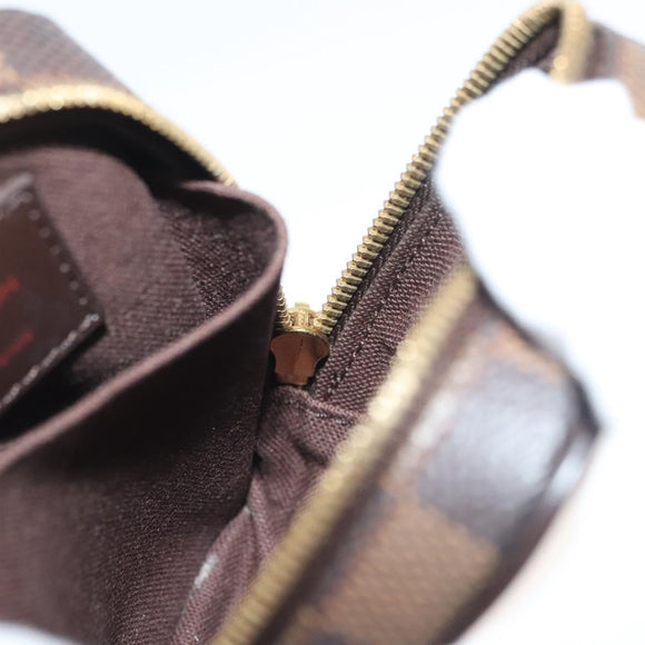 LOUIS VUITTON Damier Ebene Etui Okapi PM Pouch N61738 LV Auth 138757