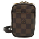 LOUIS VUITTON Damier Ebene Etui Okapi PM Pouch N61738 LV Auth 138757-13