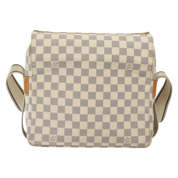 LOUIS VUITTON Damier Azur Naviglio Shoulder Bag N51189 LV Auth 138759