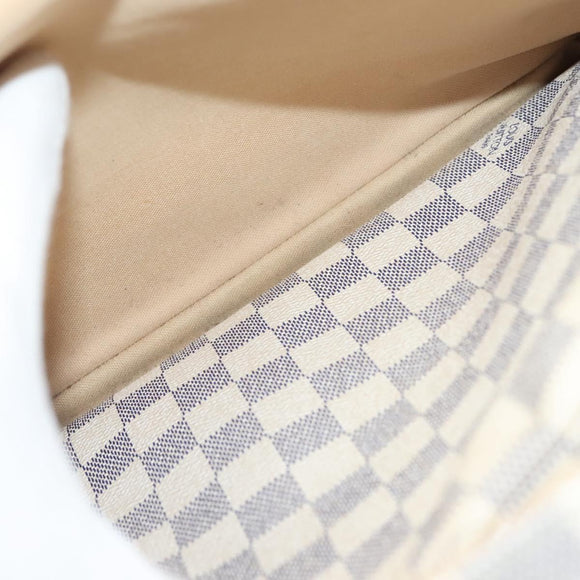 LOUIS VUITTON Damier Azur Naviglio Shoulder Bag N51189 LV Auth 138759