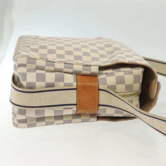 LOUIS VUITTON Damier Azur Naviglio Shoulder Bag N51189 LV Auth 138759