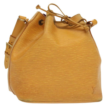 LOUIS VUITTON Epi Petit Noe Shoulder Bag Yellow M44109 LV Auth 138760