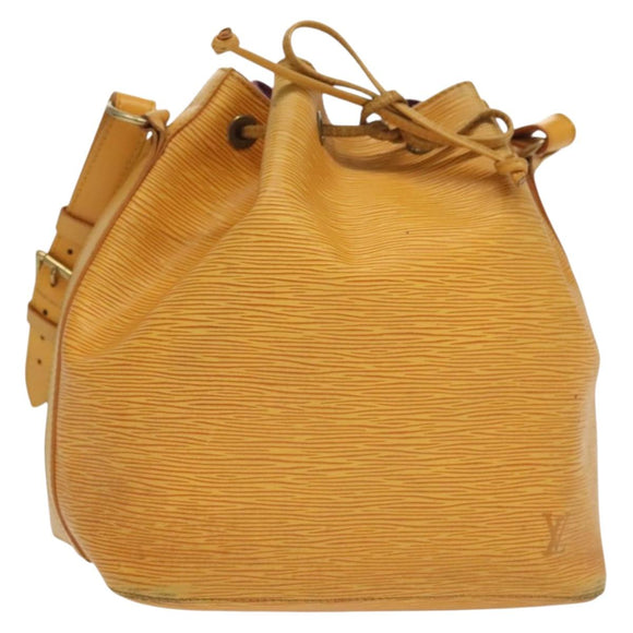 LOUIS VUITTON Epi Petit Noe Shoulder Bag Yellow M44109 LV Auth 138760