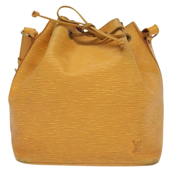 LOUIS VUITTON Epi Petit Noe Shoulder Bag Yellow M44109 LV Auth 138760
