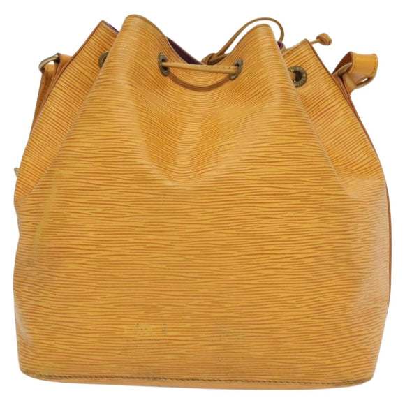 LOUIS VUITTON Epi Petit Noe Shoulder Bag Yellow M44109 LV Auth 138760