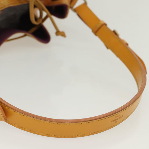 LOUIS VUITTON Epi Petit Noe Shoulder Bag Yellow M44109 LV Auth 138760