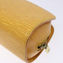 LOUIS VUITTON Epi Dauphine PM Pouch Yellow M48449 LV Auth 138763-15
