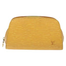 LOUIS VUITTON Epi Dauphine PM Pouch Yellow M48449 LV Auth 138763-13