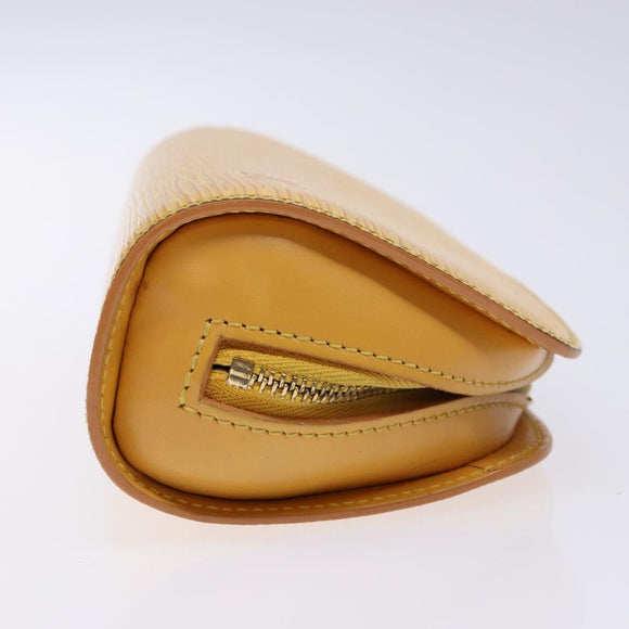 LOUIS VUITTON Epi Dauphine PM Pouch Yellow M48449 LV Auth 138763