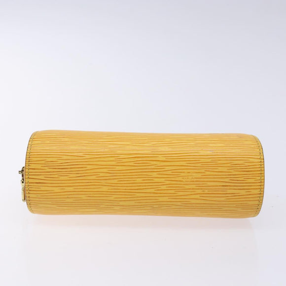 LOUIS VUITTON Epi Dauphine PM Pouch Yellow M48449 LV Auth 138763