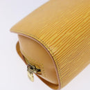 LOUIS VUITTON Epi Dauphine PM Pouch Yellow M48449 LV Auth 138763-14