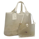 LOUIS VUITTON Epi Plage Lagoon Bay Tote Bag White Clear M92151 LV Auth 138767-1
