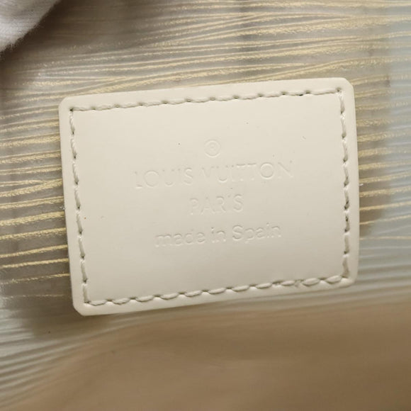 LOUIS VUITTON Epi Plage Lagoon Bay Tote Bag White Clear M92151 LV Auth 138767