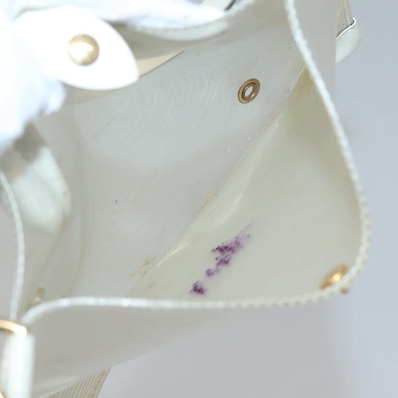 LOUIS VUITTON Epi Plage Lagoon Bay Tote Bag White Clear M92151 LV Auth 138767