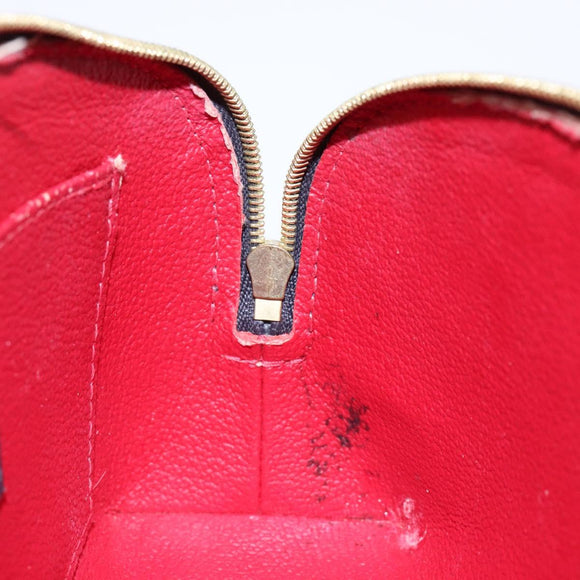 LOUIS VUITTON Monogram Empreinte Pochette Cosmetic PM Navy M69413 LV Auth 138768