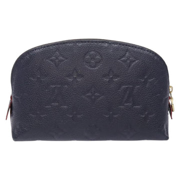 LOUIS VUITTON Monogram Empreinte Pochette Cosmetic PM Navy M69413 LV Auth 138768 - 0