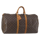 LOUIS VUITTON Monogram Keepall 55 Boston Bag M41424 LV Auth 138770-1