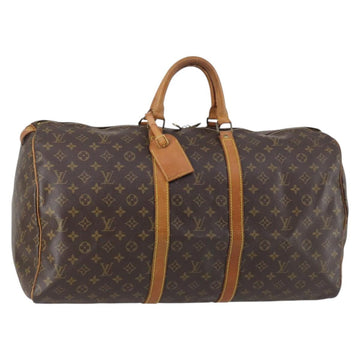 LOUIS VUITTON Monogram Keepall 55 Boston Bag M41424 LV Auth 138770