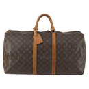 LOUIS VUITTON Monogram Keepall 55 Boston Bag M41424 LV Auth 138770-2