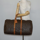 LOUIS VUITTON Monogram Keepall 55 Boston Bag M41424 LV Auth 138770-22