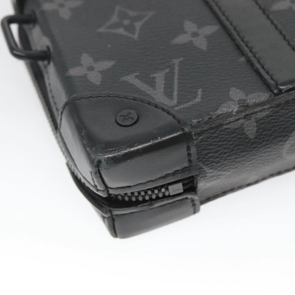 LOUIS VUITTON Monogram Eclipse Soft Trunk wallet Shoulder Bag M69838 Auth 138775