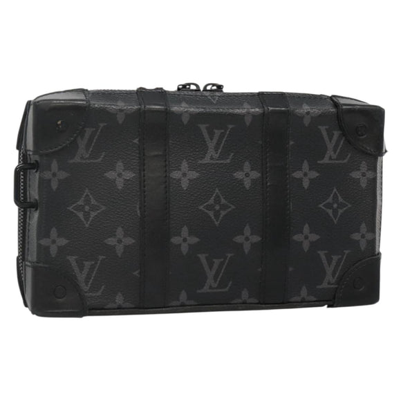 LOUIS VUITTON Monogram Eclipse Soft Trunk wallet Shoulder Bag M69838 Auth 138775