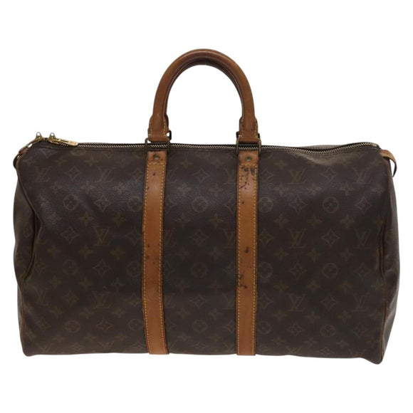 LOUIS VUITTON Monogram Keepall 45 Boston Bag M41428 LV Auth 138784