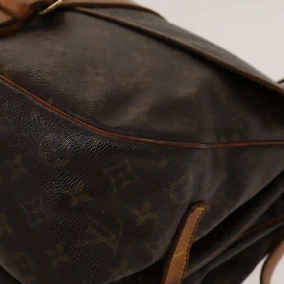 LOUIS VUITTON Monogram Saumur 35 Shoulder Bag M42254 LV Auth 138785
