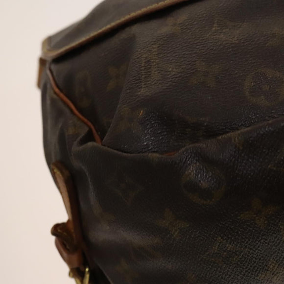 LOUIS VUITTON Monogram Saumur 35 Shoulder Bag M42254 LV Auth 138785