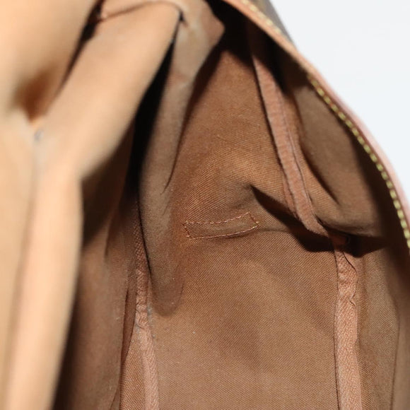 LOUIS VUITTON Monogram Saumur 35 Shoulder Bag M42254 LV Auth 138785