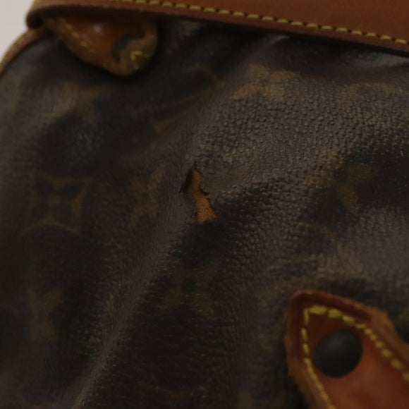 LOUIS VUITTON Monogram Saumur 35 Shoulder Bag M42254 LV Auth 138785