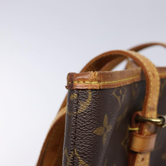 LOUIS VUITTON Monogram Bucket GM Shoulder Bag M42236 LV Auth 138786