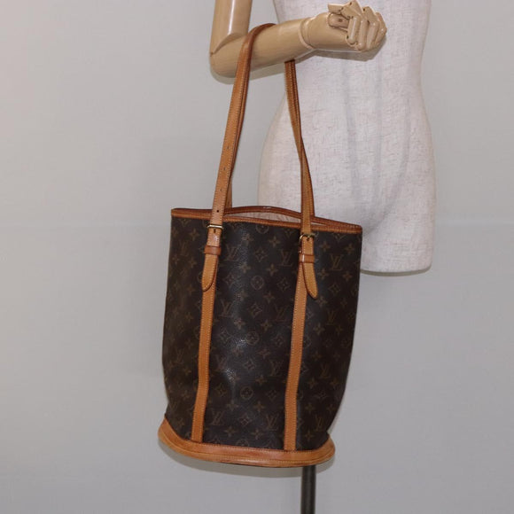 LOUIS VUITTON Monogram Bucket GM Shoulder Bag M42236 LV Auth 138786