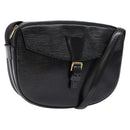 LOUIS VUITTON Epi Jeune Fille MM Shoulder Bag Black M52152 LV Auth 138789-1