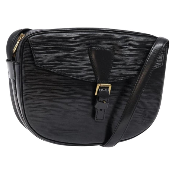 LOUIS VUITTON Epi Jeune Fille MM Shoulder Bag Black M52152 LV Auth 138789