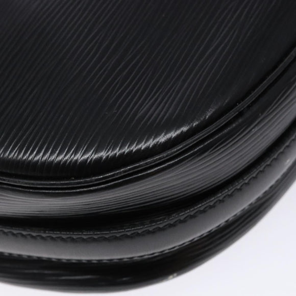 LOUIS VUITTON Epi Jeune Fille MM Shoulder Bag Black M52152 LV Auth 138789