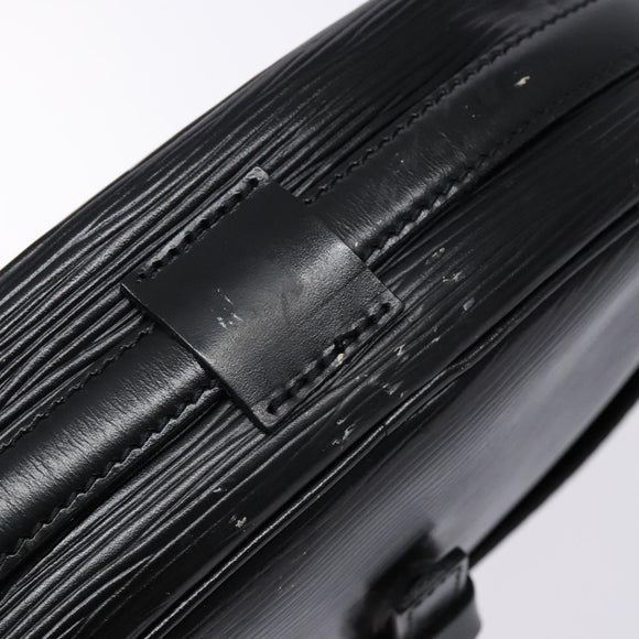 LOUIS VUITTON Epi Jeune Fille MM Shoulder Bag Black M52152 LV Auth 138789