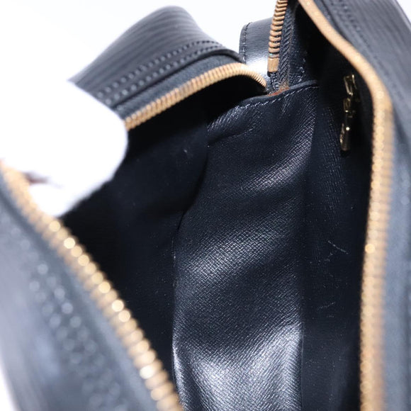 LOUIS VUITTON Epi Jeune Fille MM Shoulder Bag Black M52152 LV Auth 138789