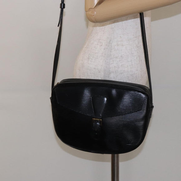 LOUIS VUITTON Epi Jeune Fille MM Shoulder Bag Black M52152 LV Auth 138789