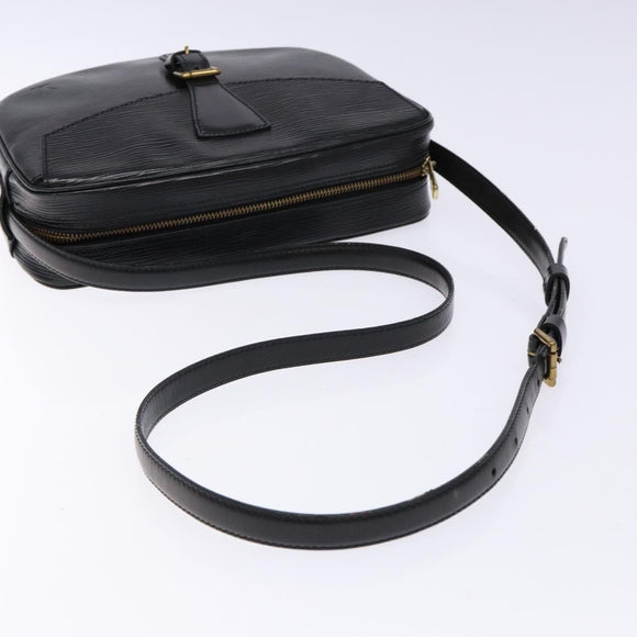 LOUIS VUITTON Epi Jeune Fille MM Shoulder Bag Black M52152 LV Auth 138789