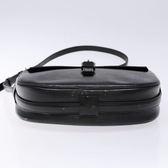 LOUIS VUITTON Epi Jeune Fille MM Shoulder Bag Black M52152 LV Auth 138789