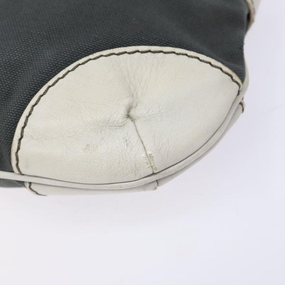 CHANEL Shoulder Bag Canvas Black Gold CC Auth 138794